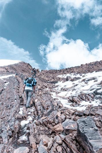 Schesaplana (17)-2 Aufstieg über Geröll