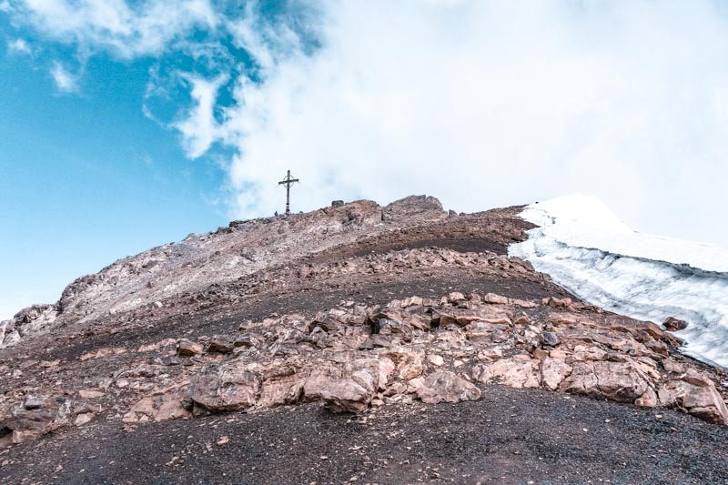 Schesaplana-Wanderung Gipfelkreuz der Schesaplana