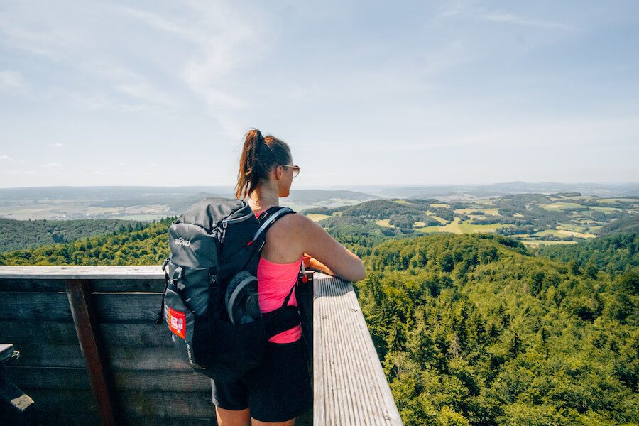 Panoramaausblicke-Weserbergland-Weg Panoramaausblick Ebersnackenturm