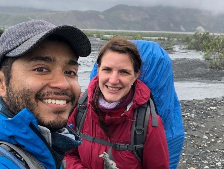Christian und Lisa beim Wandern im Denali Nationalpark