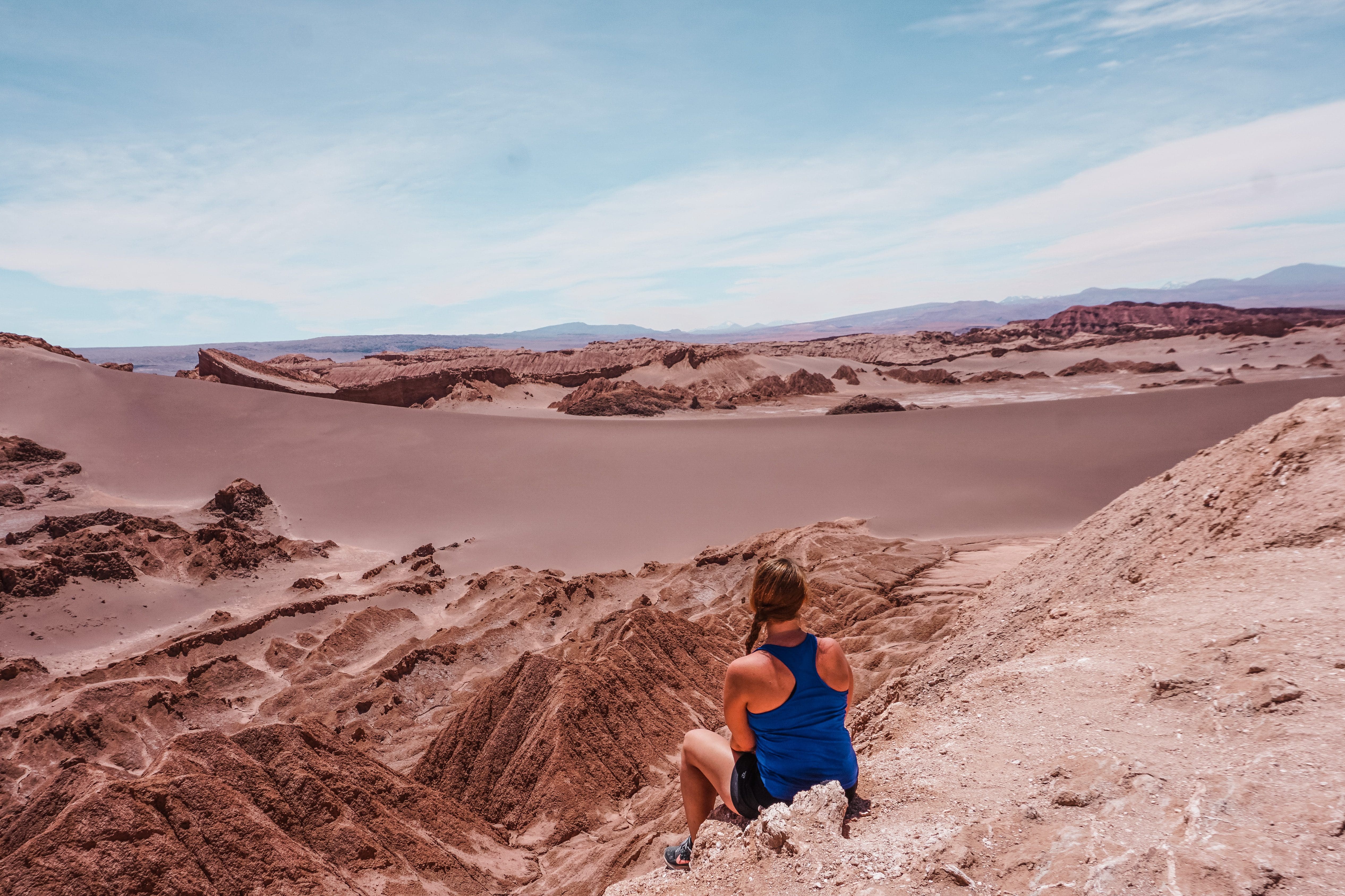 Atacamawüste-Südamerika Blick ins Valle de la Luna