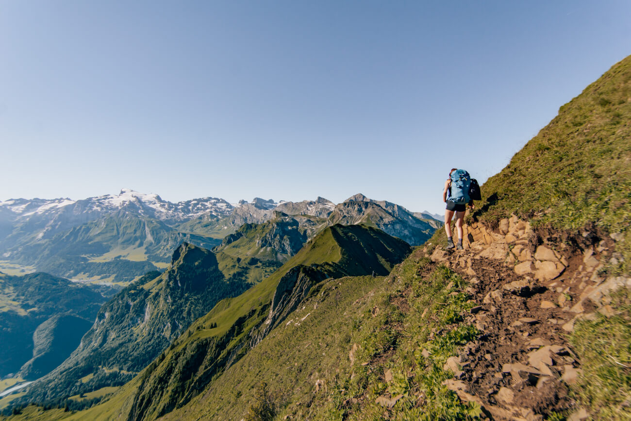 Alpenpanorama auf dem Tell-Trail