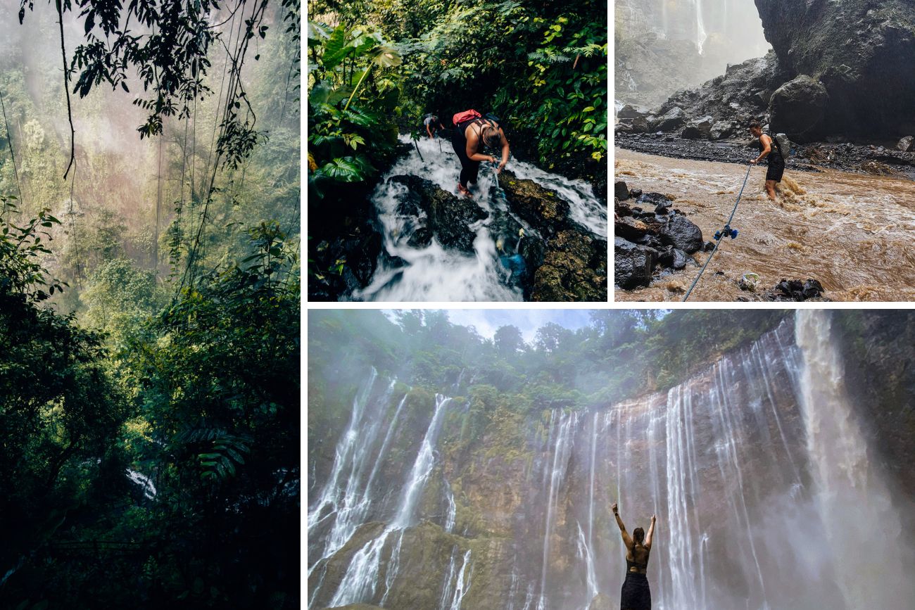 Abenteuer Wasserfall in Java