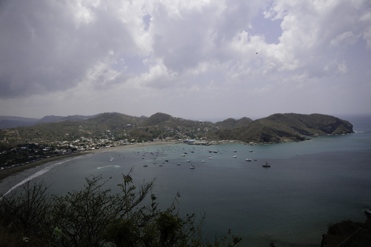 Blick vom Christo auf San Juan del Sur