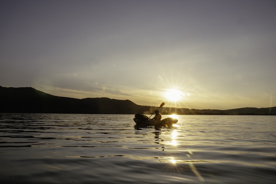 Zum Sonnenuntergang auf dem Kochelsee paddeln