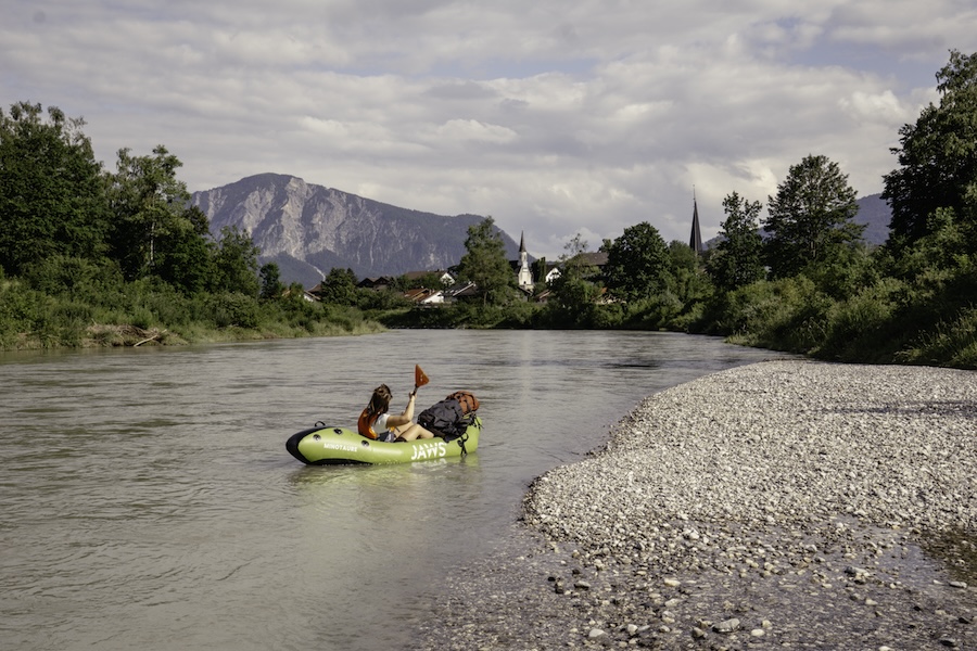 Paddeln auf der Loisach