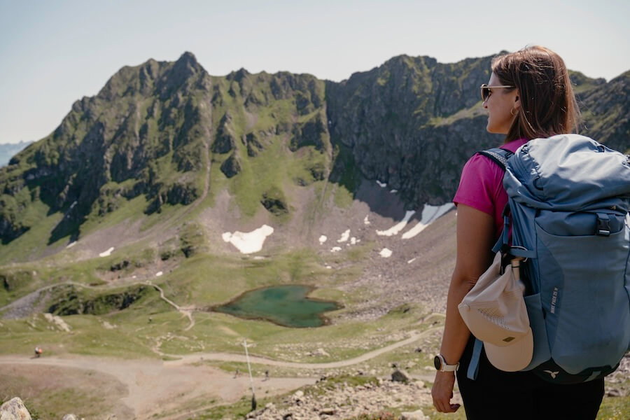 Blick auf den Herzsee von der Wormser Hütte