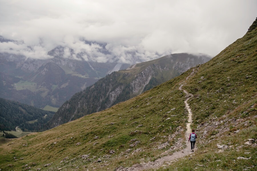 Wanderung von der Grüblspitze zur Alm