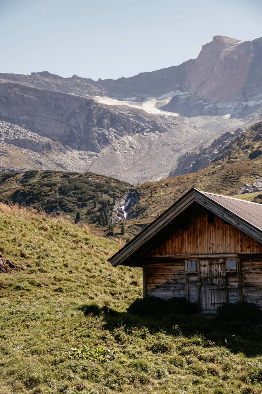 Blick Richtung Gletscher vom Wasserfallsteig