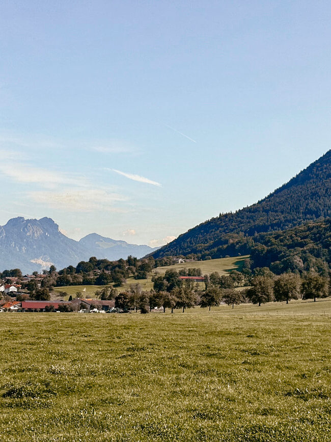 Blick auf Bad Feilnbach im Voralpenland