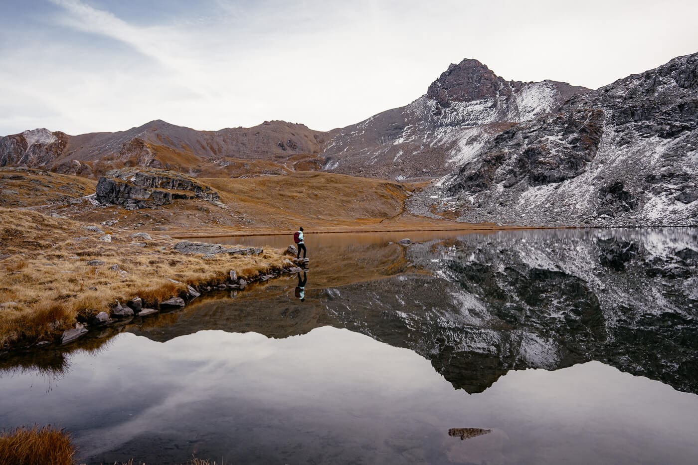 Vercorin-Lac-Louche2 Spiegelung am Lac Louché